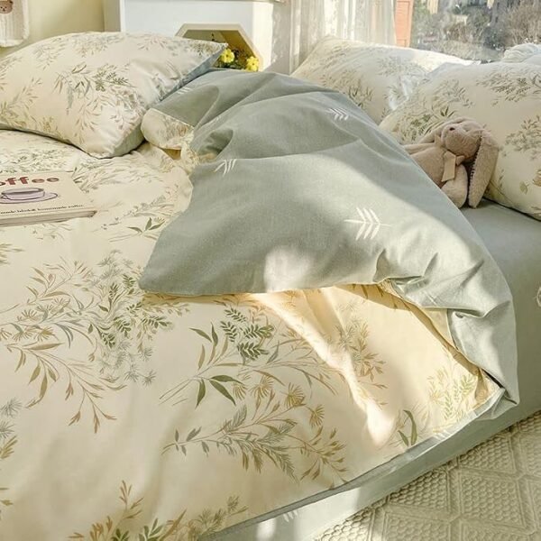Cotton Duvet Cover Set With Zipper Closure, Suitable For All Seasons