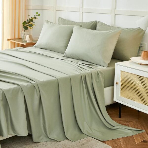 Comfortable, Hotel-Quality, Ultra-Soft Microfiber 6-Piece Set (Wrinkle-Resistant & Breathable)