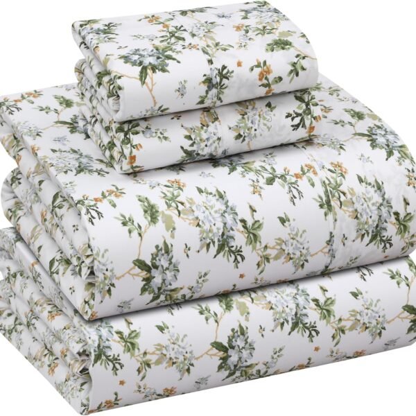 Crisp, Cool-Touch, Soft, And Breathable Plain-Weave Cotton Sheet