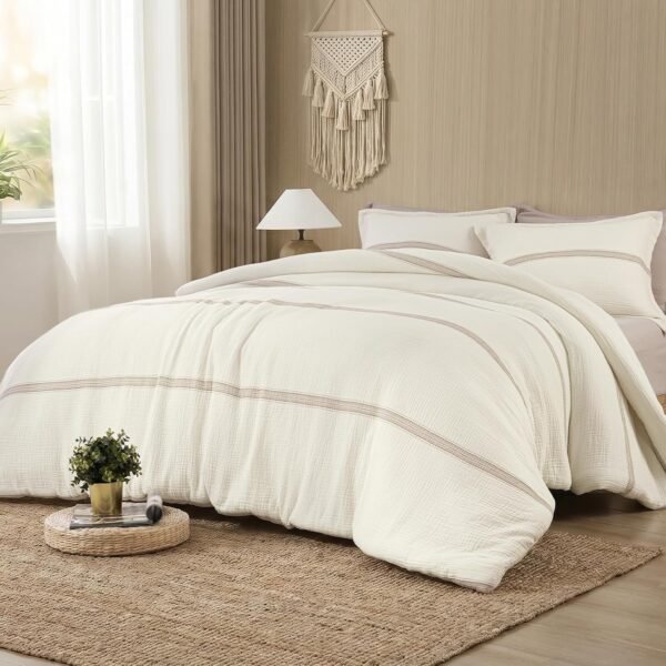 Soft And Lightweight Cotton Gauze Quilt Set For Year-Round Use