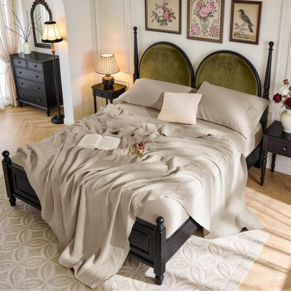 Cool, Breathable, Tear-Resistant, And Durable Cotton-Linen Sheet