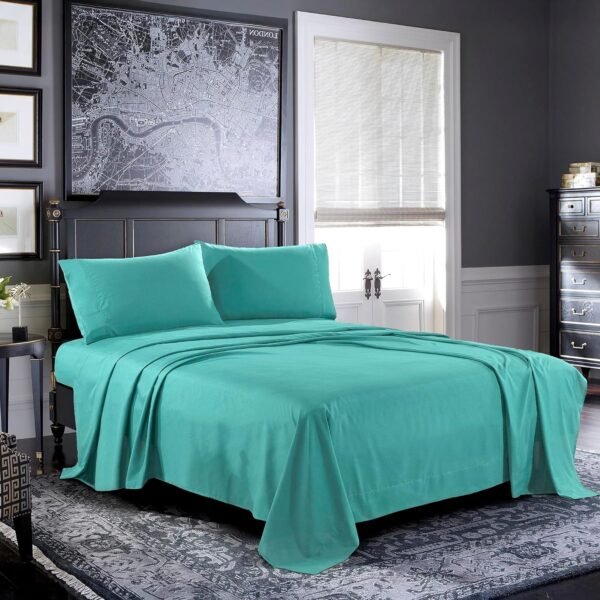 Soft, Breathable Brushed Microfiber Sheet Set With Deep Pockets